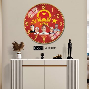 Alternative view of Đồng hồ những bậc vĩ nhân Việt | Tráng gương | Mã D0072 | Oca