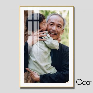 Bác Hồ bế bé gái | Mã T0490 | Oca