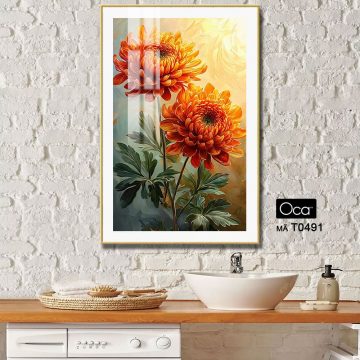 Alternative view of Cành hoa thược dược | Mã T0491 | Oca