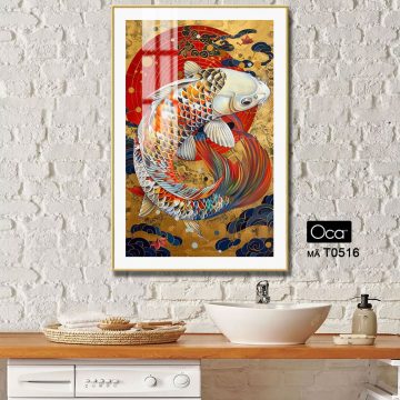 Alternative view of Cá chép trông trăng | Mã T0516 | Oca