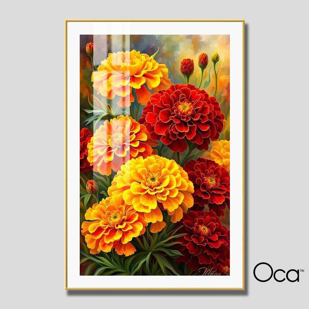 Khóm cúc vạn thọ mùa xuân | Mã T0534 | Oca