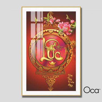 Chữ LỘC tấn vinh hoa | Mã T0542 | Oca